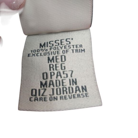 L.L. Bean Red Fleece Womens Medium Red Fair Isle Full Zip Jacket Sweater - Picture 5 of 9